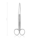 Surgical scissors, heavy model, straight sharp/blunt, 16 cm 