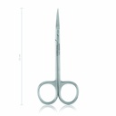 Delicate scissors, 11 cm, curved, sharp/sharp 