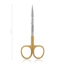 Delicate scissors, 11,5 cm, curved, TC, sharp/sharp 