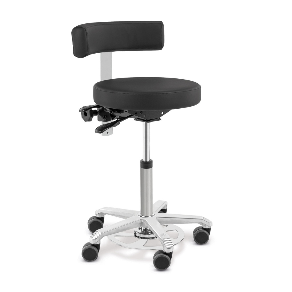 SCORE Medical operating chair with round seat, backrest and foot control 