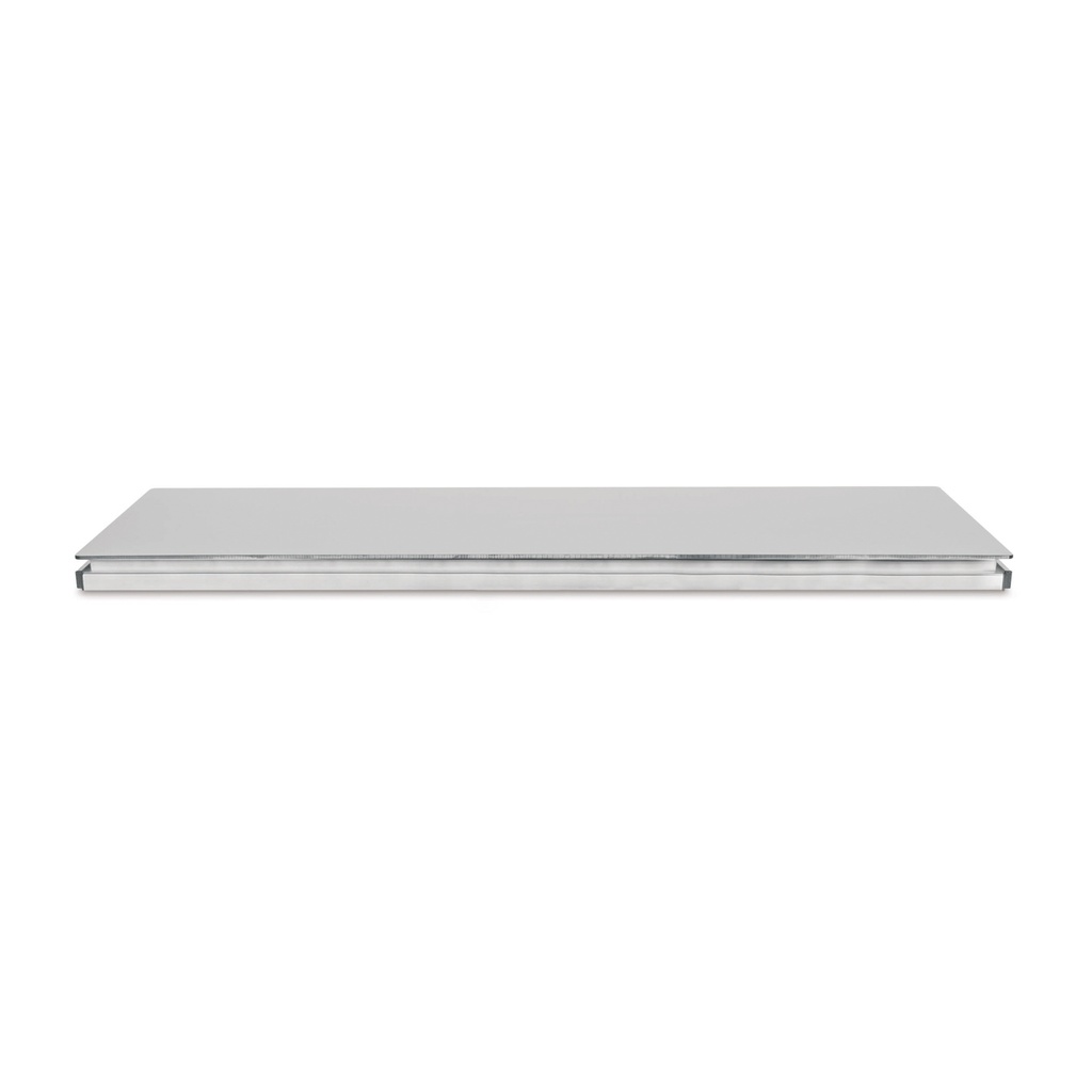 Table top (Pertinax) 130 cm x 50, including standard rails (4x), welded 