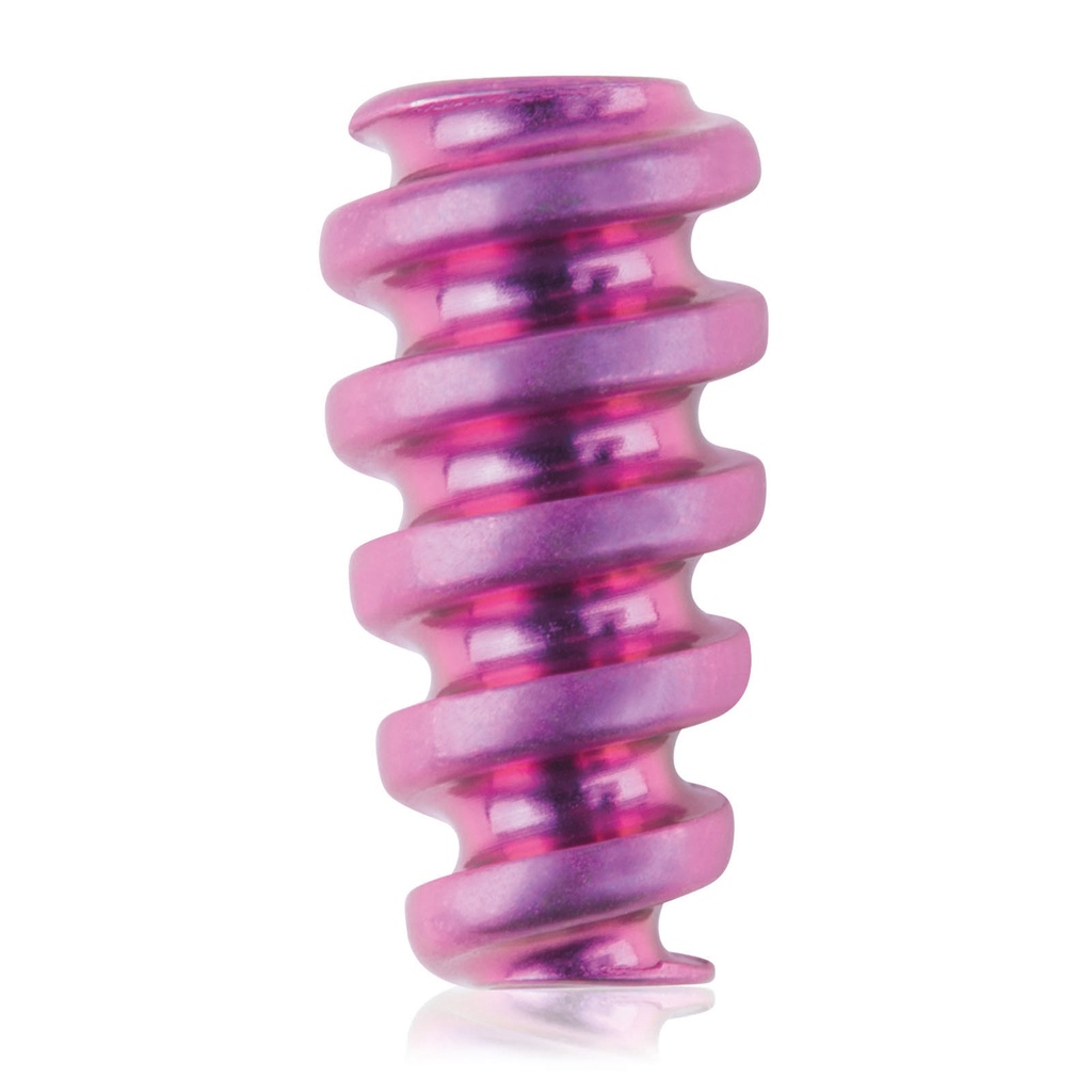 Zlig Interference Screw cannulated 1.1/Ø4.0/8.0mm, HEX 2.0, magenta 