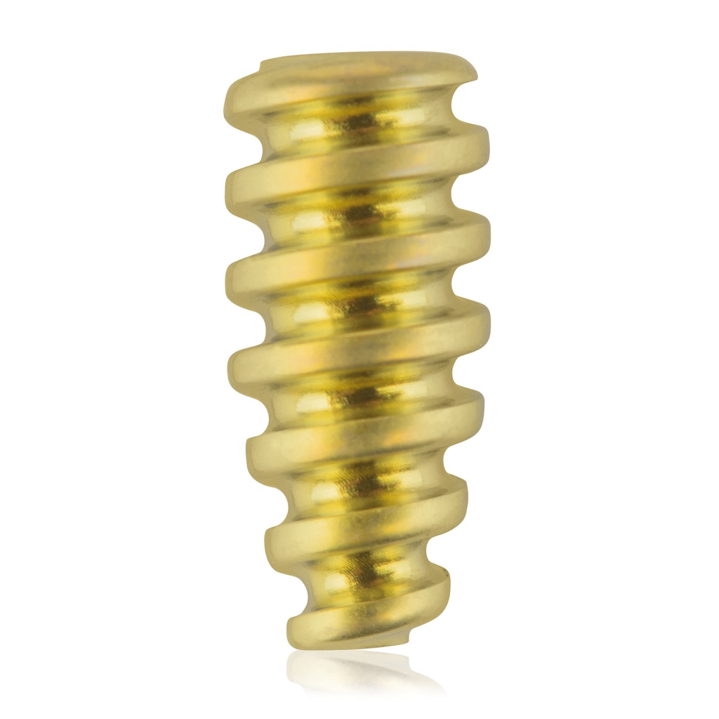 Zlig Interference Screw cannulated 1.1/Ø4.5/10.0mm, HEX 2.5, yellow 