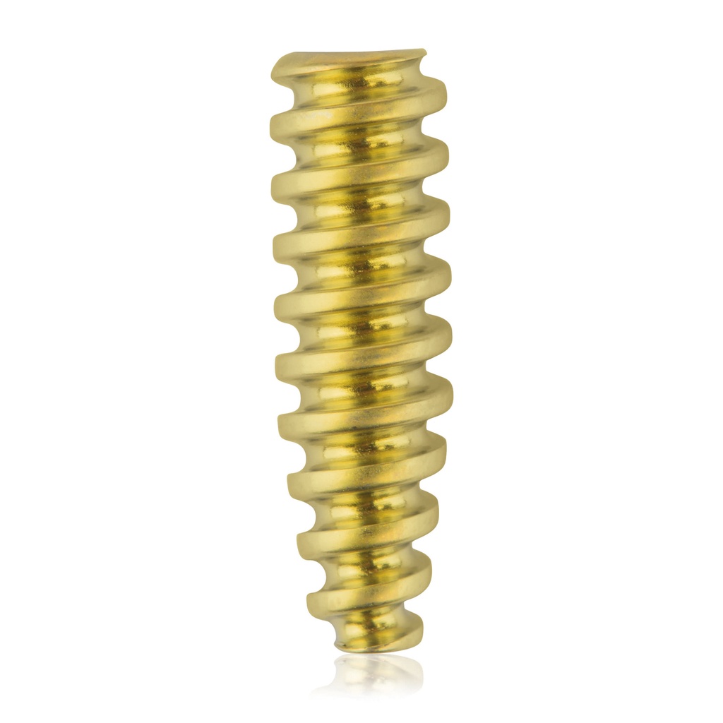 Zlig Interference Screw cannulated 1.1/Ø4.5/15.0mm, HEX 2.5, yellow 