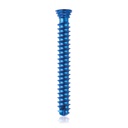 Titanium locking screw Ø4.0x 30mm,  multidirectional, blue, Torx 10,  self-drilling, self-tapping