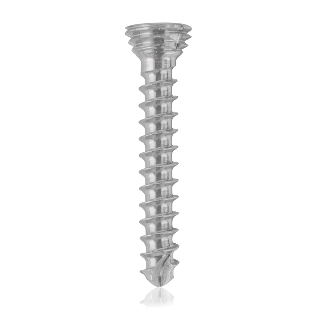 Titanium locking screw Ø1.7x12mm multi-directional, silver, Torx 6 self-drilling, self-tapping