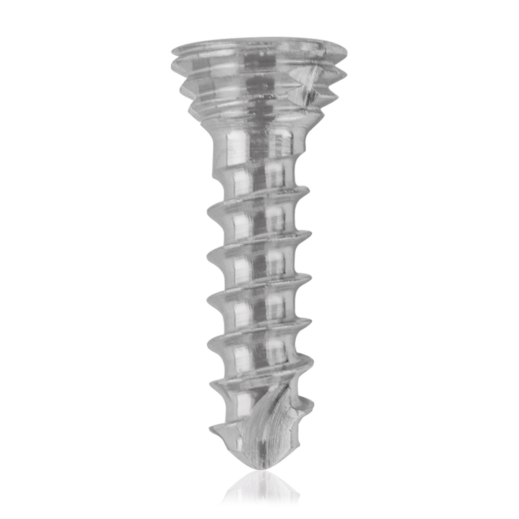 Titanium locking screw Ø1.7x 8mm multi-directional, silver, Torx 6 self-drilling, self-tapping