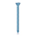 Titanium locking screw Ø2.7x28mm multidirectional, blue, Torx 10 self-drilling, self-tapping