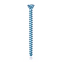 Titanium locking screw Ø2.7x 34mm, multidirectional, blue, Torx 10, self-drilling, self-tapping