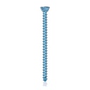 Titanium locking screw Ø2.7x 38mm, multidirectional, blue, Torx 10, self-drilling, self-tapping