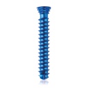 Titanium locking screw Ø4.0x 24mm, multidirectional, blue, Torx 10, self-drilling, self-tapping