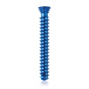 Titanium locking screw Ø4.0x 28mm,  multidirectional, blue, Torx 10, self-drilling, self-tapping