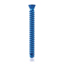 Titanium locking screw Ø4.0x 34mm, multidirectional, blue, Torx 10, self-drilling, self-tapping