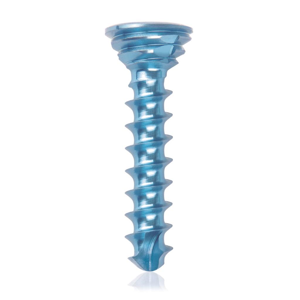 Titanium locking screw Ø2.7x14mm multidirectional, blue, Torx 10 self-drilling, self-tapping