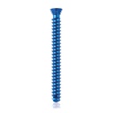 Titanium locking screw Ø4.0x 36mm, multidirectional, blue, Torx 10, self-drilling, self-tapping