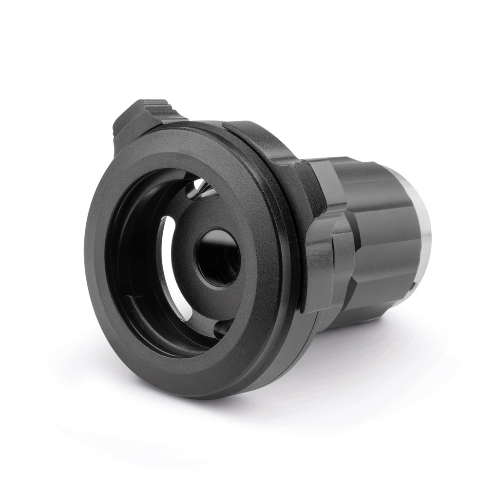 TV zoom adapter, with C-mount thread, facial distance F = 18-35 mm