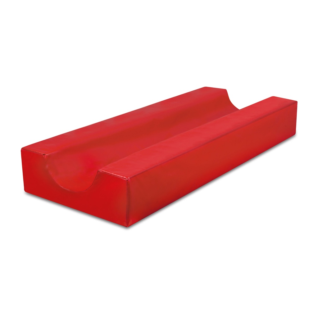 Ultrasound positioner size 2, 100 x 35 x 14 cm for medium dogs. red