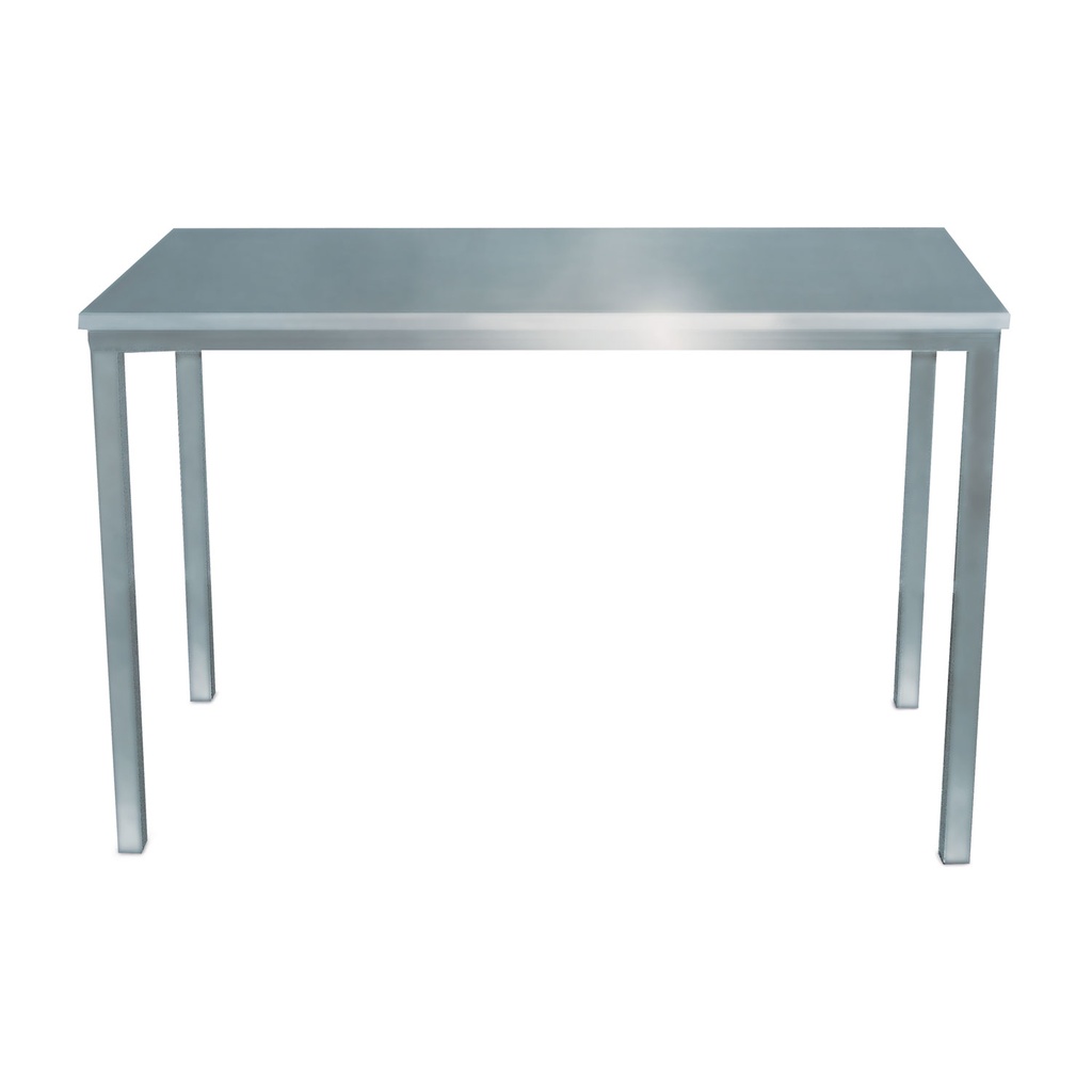 Examination table, stainless steel, 130x60x90 cm, Economy with flat table top