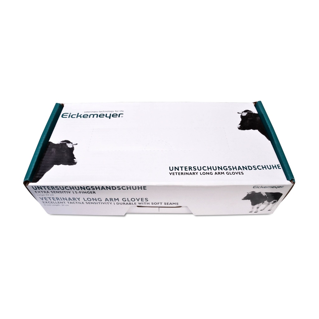 Animal examination gloves 5-fingers EICKEMEYER super sensitive strong Box with 100 pcs., 27x13x6 cm