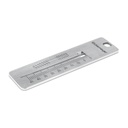 V - slot template for pins Ø 0.6 - 2.5mm and screws length 3mm - 45mm, stainless steel 