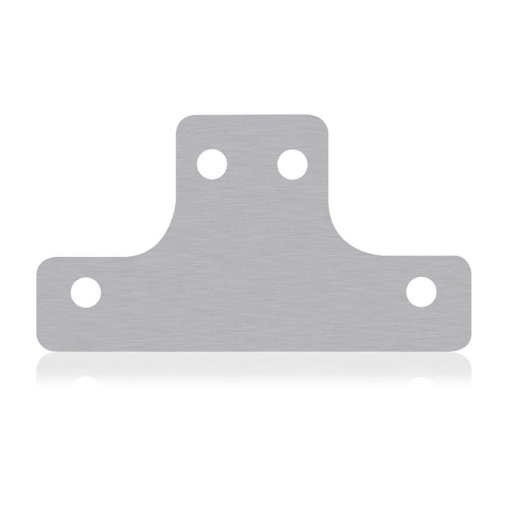 Notched divider trim plate (6x3 5/16")  