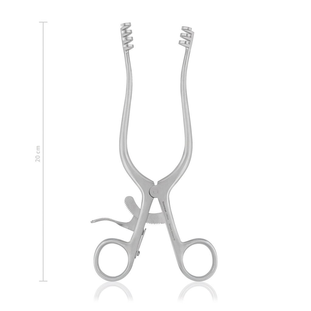 Self retaining retractor Weitlaner, 20 cm, blunt 