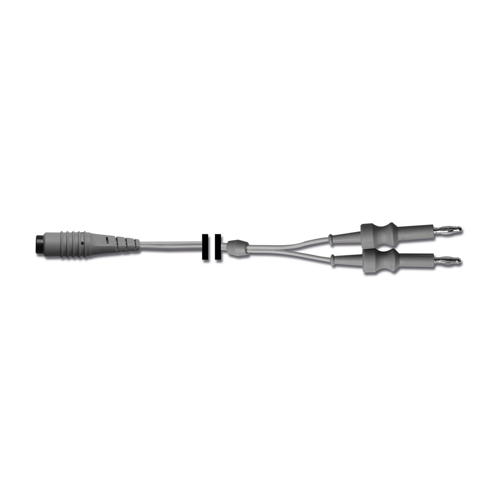 HF-cable for bipolar instruments, connectable with HF-devices Ellman Surgitron and Eickemeyer 140 Vet,