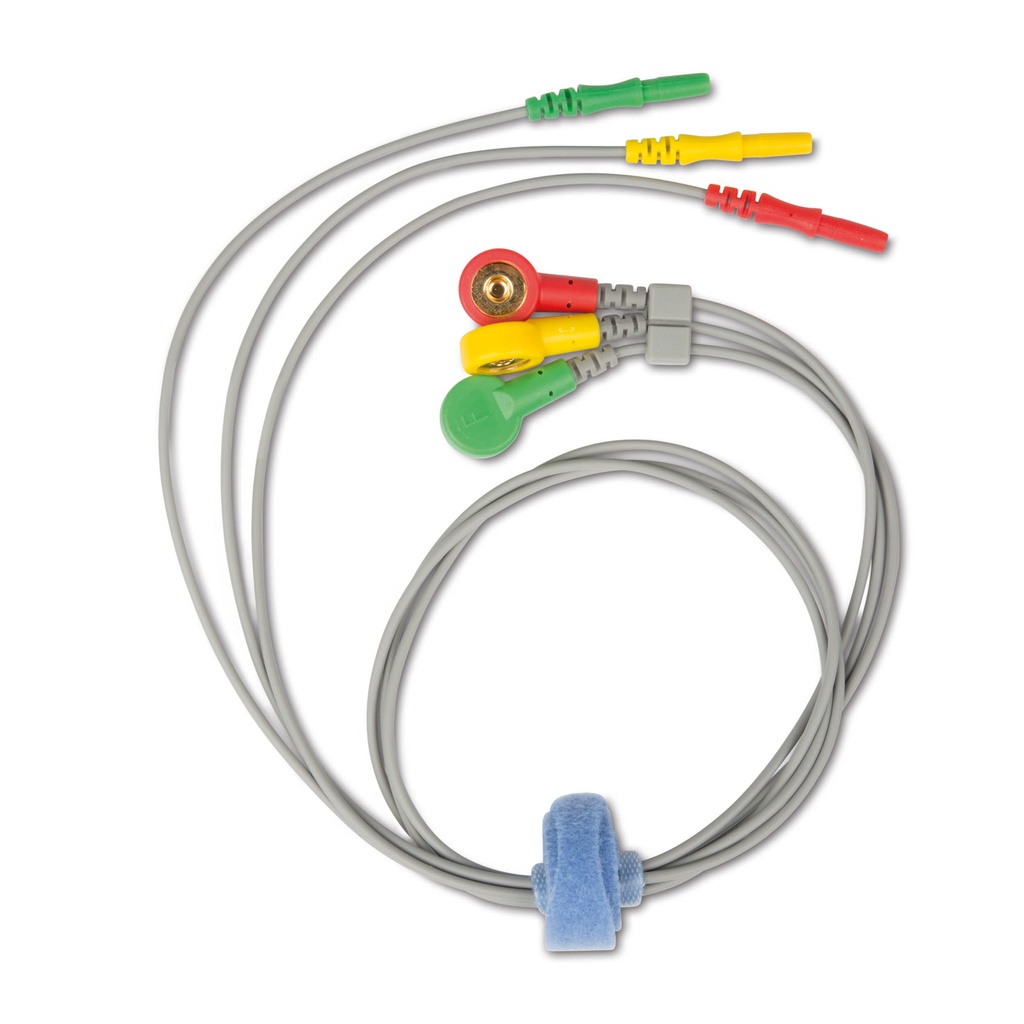 ECG cable, snap connector 3 wires