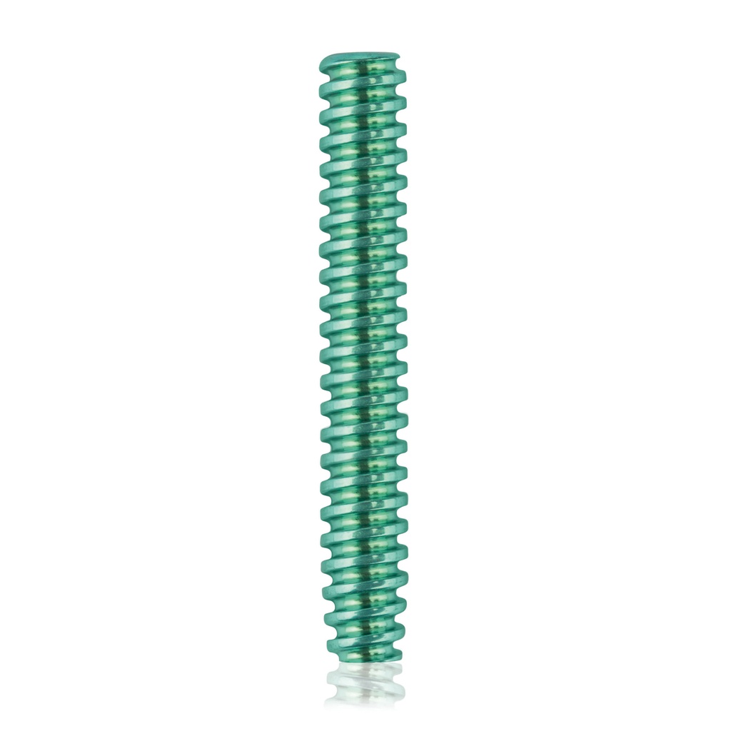 Titanium Interference screw,  Ø5.0x L35,  cannulated, cannulation Ø 2.9, green, HEX 2.5