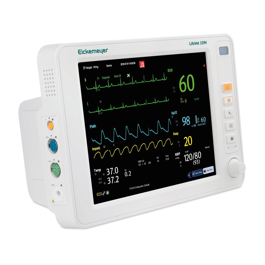 Patient monitor LifeVet 10M 10" touch screen, battery