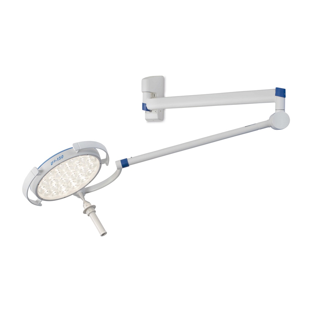 Mach LED 150 small operating light wall model (swing-arm), 100.000 LUX 