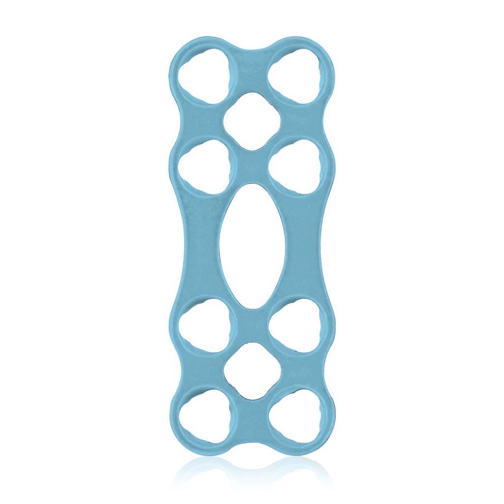 EickLoxx Micro bone plate, 1.0mm system, light blue, 4x2 - hole plate, mm: 18.5 x 7.5 x 1.0