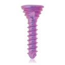 Titanium locking screw Ø1.2x 6mm, multi-directional, magenta, Torx 6, self-drilling, self-tapping