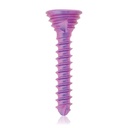 Titanium locking screw Ø1.2x 7mm, multi-directional, magenta, Torx 6, self-drilling, self-tapping