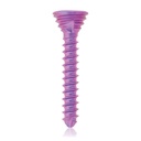 Titanium locking screw Ø1.2x 8mm, multi-directional, magenta, Torx 6, self-drilling, self-tapping