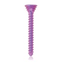 Titanium locking screw Ø1.2x 10mm, multi-directional, magenta, Torx 6, self-drilling, self-tapping