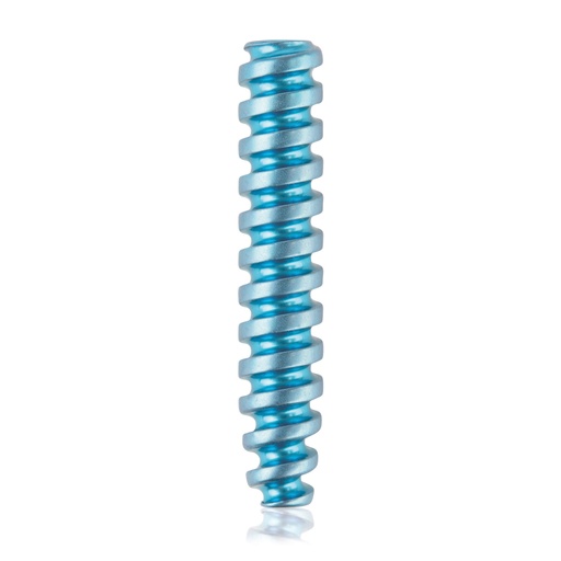 [191579] Titanium interference screw Ø3.5x19mm, cannulated, cannulation 1.1mm, light blue, HEX 2.0