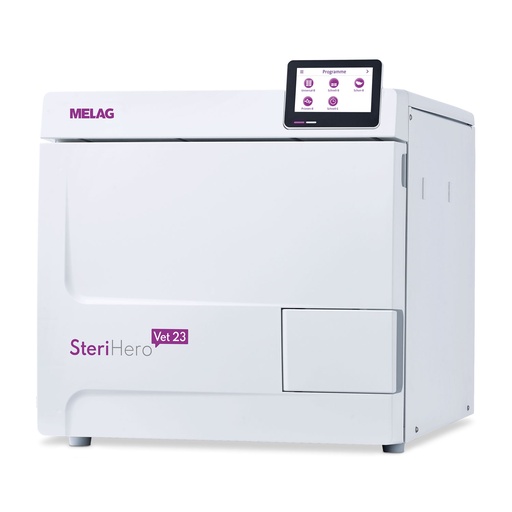 [500050] MELAG VacuVet, B-class autoclave 45 cm deep, 22 ltr. volume 