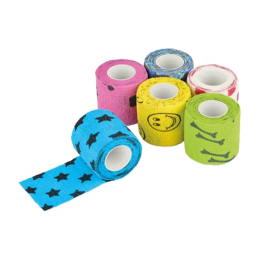 [050758] Eickwrap FUN, 6 motif bandages, 5 cm, box of 36