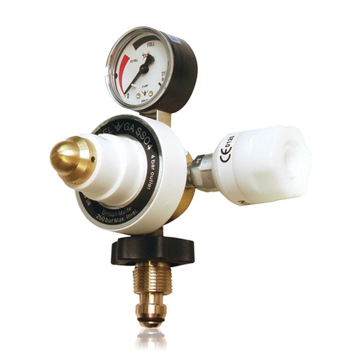 [212731UK] Oxygen Regulator, Bull Nose with Schrader Quick Coupling