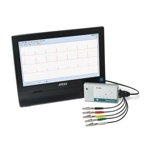 [CC321018] Clearance: PC-ECG USB Version (requires min. WIN 98) including long term ECG-Software patient cable and crocodile clamps