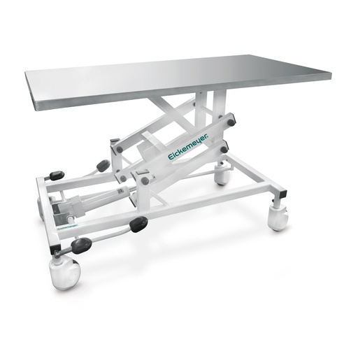 [CCA600200] Clearance: Set: Examination table - l hydraulic lift mechanisms, mobile model, 4 castors + Mat