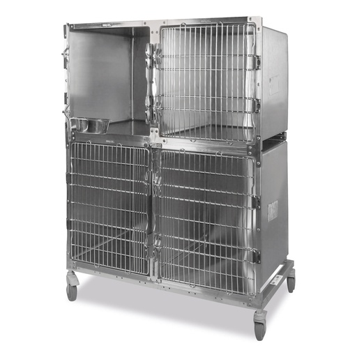 [634800] 3-Kennel Combination, incl. divider, mobile platform and mounting parts 