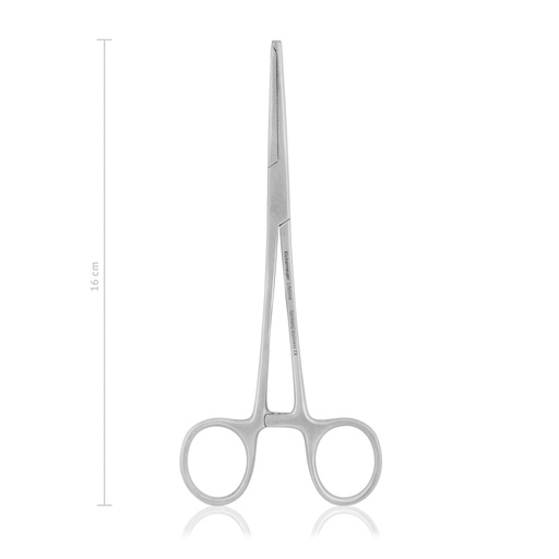 [142516] Haemostatic forceps Kocher-Ochsner, curved, 16 cm, 1x2 teeth 