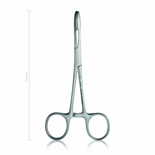 [142014] Haemostatic forceps Pean, short jaws, straight, 14 cm 