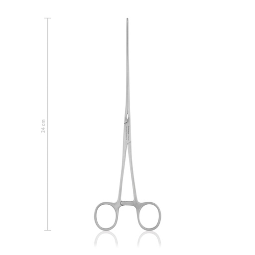 [144924] Intestinal forceps Doyen, 24 cm, curved, elastic blades, lengthwise grip 