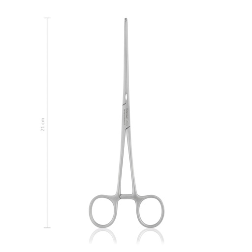 [144721] Intestinal forceps MAYO-ROBSON, curved, 21 cm, elastic blades, lengthwise grip 