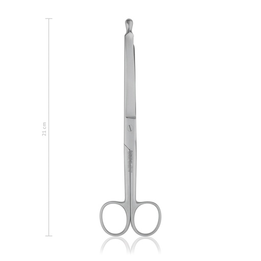 [119021] Enterotomy scissors with probe, 21 cm  