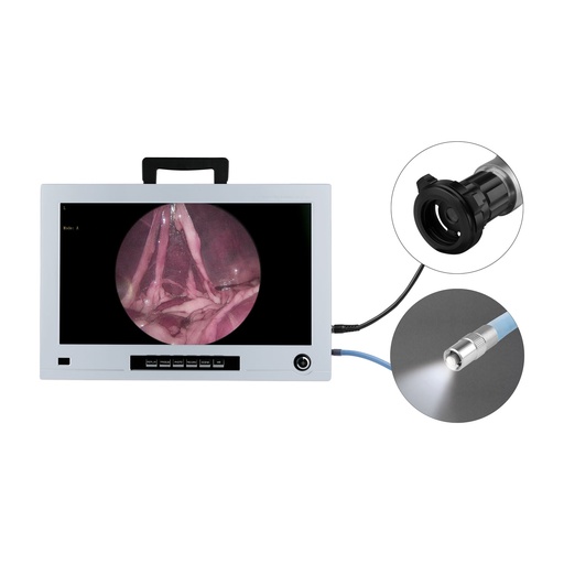 [306105] EickView 4-in-1 Endoscopy Monitor incl. a high-resolution CCD camera and LED cold light source