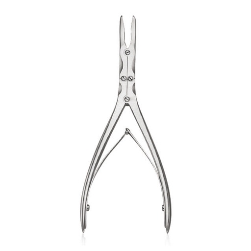 [184318] Bone rongeur Beyer, curved, double action, 18cm, 7" 